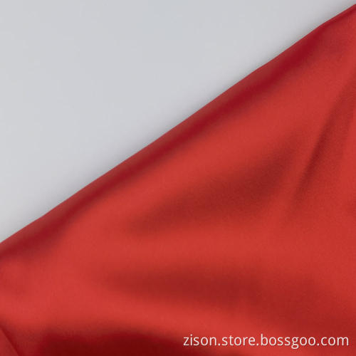 Girls Polyester Plain Orange Spandex Satin Dress Fabrics